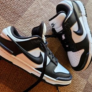 Nike Dunk Low  Shoes,size W6/ M 3.5 White/ White/Black